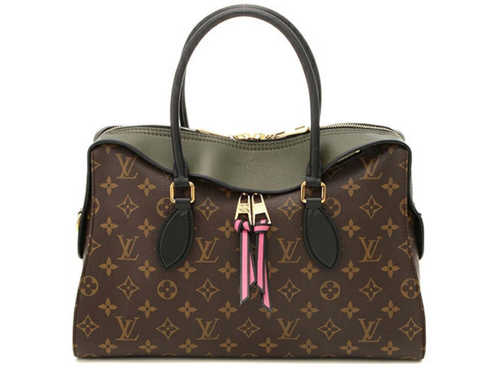 LOUIS VUITTON Tuileries Tote Monogram Khaki Green Pink